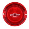 Picture of 1963 Full-Size Chevrolet Red Tail Light Lens with Red Bowtie, Sold as Each