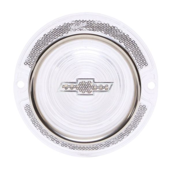 Picture of 1963 Full-Size Chevrolet Clear Tail Light Lens with Clear Bowtie Trim, Each