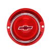 Picture of 1963 Full-Size Chevrolet Red Tail Light Lens with Red Bowtie Includes Trim, Each