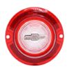 Picture of 1963 Full-Size Chevrolet Red Back Up Light Lens with Clear Bowtie, Sold as Each