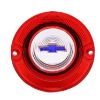 Picture of 1963 Full-Size Chevrolet Red Back Up Light Lens with Blue Bowtie, Includes Trim, Each