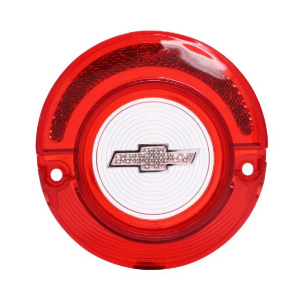 Picture of 1964 Full-Size Chevrolet Red Back Up Light Lens with Clear Bowtie, without Trim, Each