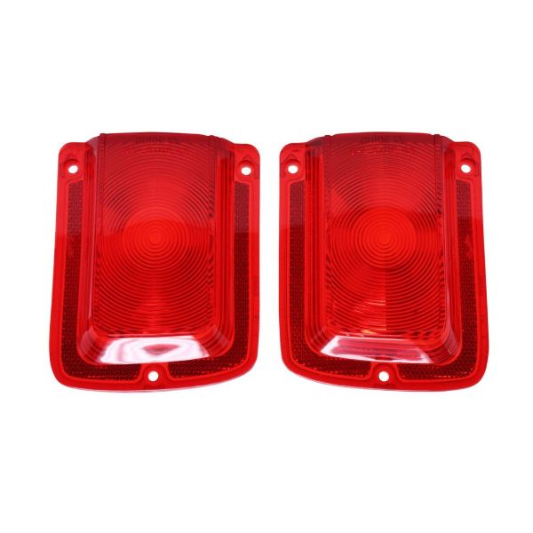 Picture of 1965 Chevelle Red Tail Light Lens without Chrome Trim, Sold as a Pair