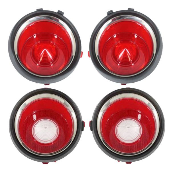 Picture of 1971 Late-1973 Camaro Tail Light Lens Set without RS