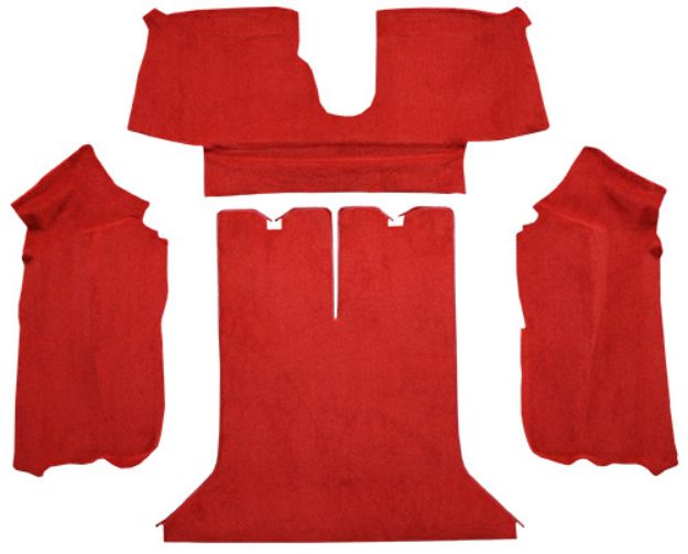 Picture of 1988-1989 Chevrolet Corvette Coupe Rear with Pad Cutpile Carpet Flooring 801 Black