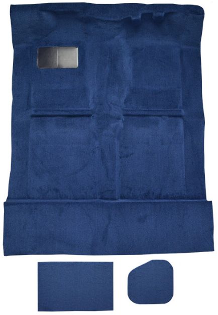 Picture of 1989-1995 Toyota Pickup Ext Cab 2 & 4WD with Lid Covers Cutpile Carpet Flooring 801 Black