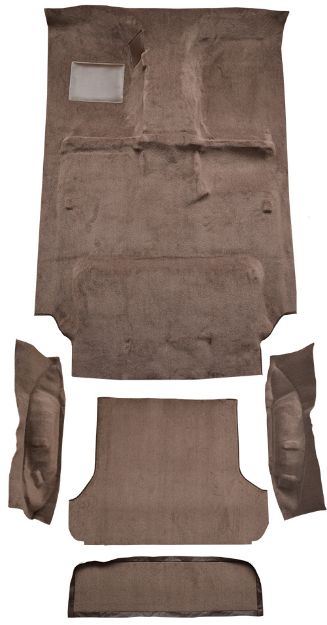 Picture of 1991-1997 Toyota Land Cruiser Complete Cutpile Carpet Flooring 801 Black