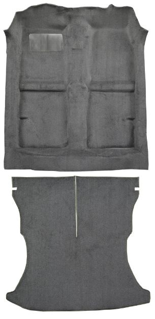 Picture of 1992-1995 Honda Civic 2DR Hatchback Complete Cutpile Carpet Flooring 801 Black