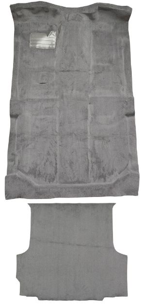 Picture of 1992-1998 GMC K2500 Suburban w/o Heat Vents Complete Cutpile Carpet Flooring 801 Black