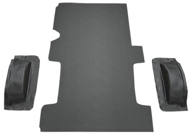 Picture of 1999-2014 Ford E-350 Super Duty Reg Van Fits Gas or Diesel Cargo Area Vinyl Carpet Flooring #16 Black