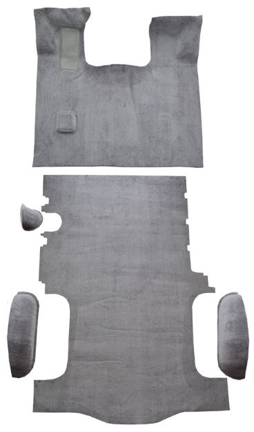 Picture of 1996-2002 GMC Savana 3500 Van Short Fits 135 Wheel Base Complete Cutpile Carpet Flooring 801 Black