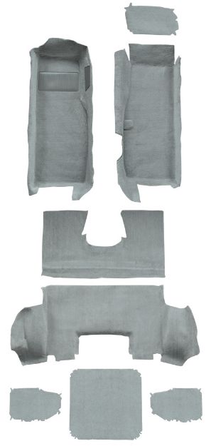 Picture of 1997-2004 Chevrolet Corvette Coupe Truvette Mass Carpet Flooring T376 Black