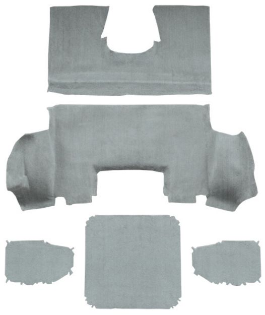 Picture of 1997-2004 Chevrolet Corvette Coupe Rear Truvette Mass Carpet Flooring T376 Black