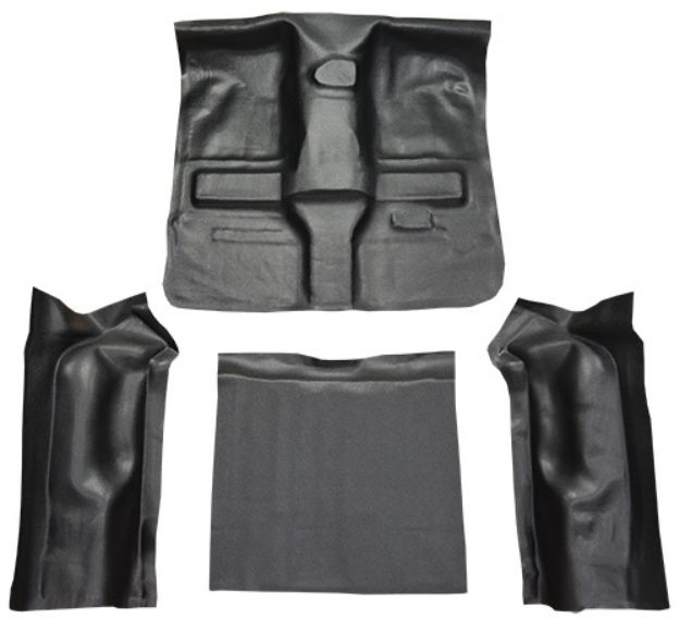Picture of 1997-2006 Jeep Wrangler w/o Rocker Panels Complete Vinyl Carpet Flooring #16 Black