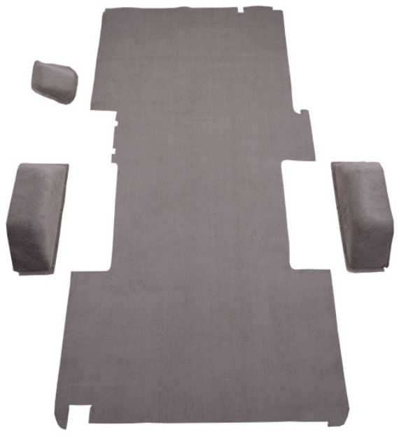 Picture of 1999-2003 Dodge Ram 3500 Van Ext Cargo Area Cutpile Carpet Flooring 801 Black
