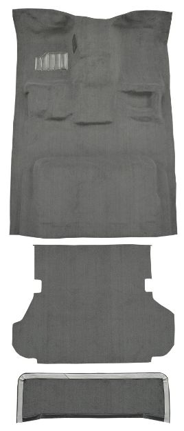 Picture of 1998-2007 Toyota Land Cruiser Complete Cutpile Carpet Flooring 801 Black