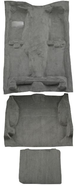 Picture of 1999-2004 Jeep Grand Cherokee 4DR Complete Cutpile Carpet Flooring 801 Black