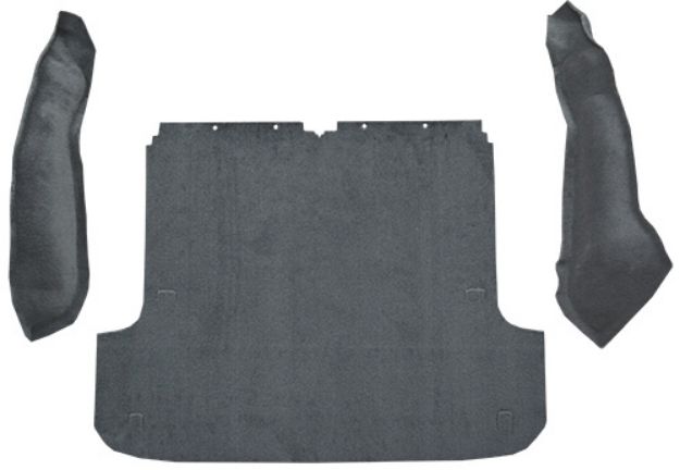 Picture of 2000-2004 Nissan Xterra Cargo Area Cutpile Carpet Flooring 801 Black