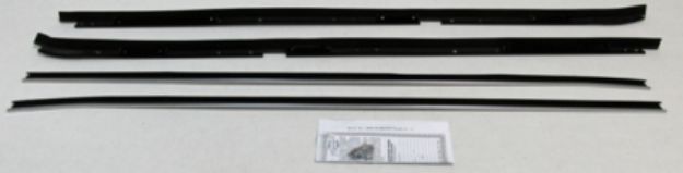 Picture of 1981-88 Regal 2 Door Authentic Window Felts Whiskers Kit With Buick Special Molding (4pcs)