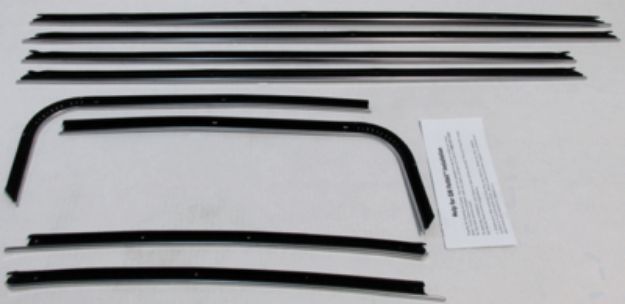 Picture of 1970-72 Chevelle Coupe Replacement Window Felts Whiskers Kit (8pcs)