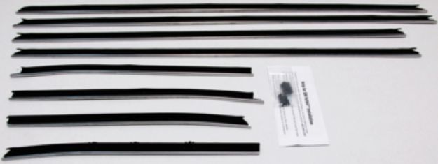 Picture of 1970-72 Chevelle Convertible Replacement Window Felts Whiskers Kit (8pcs)