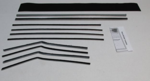 Picture of 1955-57 Chevy Convertible Authentic Window Felts Whiskers Kit (10pcs)