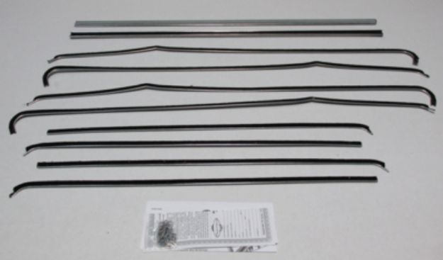 Picture of 1955-57 Bel Air 2 Door Sedan Authentic Window Felts Whiskers Kit (10pcs)