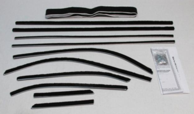 Picture of 1958 Impala 2 Door Hardtop Authentic Window Felts Whiskers Kit (10pcs)