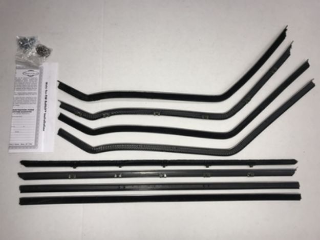 Picture of 1958 Biscayne 2 Door Sedan Authentic Window Felts Whiskers Kit (8pcs)
