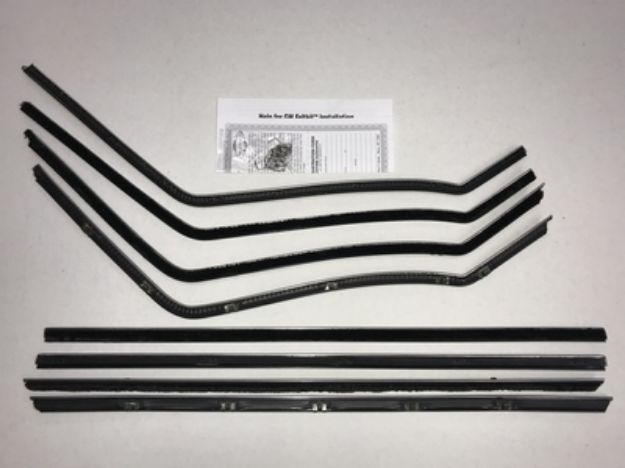 Picture of 1958 Bel Air 2 Door Sedan Authentic Window Felts Whiskers Kit (8pcs)