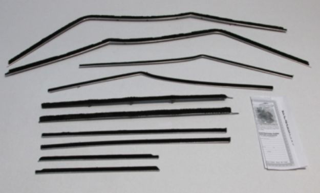 Picture of 1958 Bel Air 4 Door Hardtop Authentic Window Felts Whiskers Kit (10pcs)