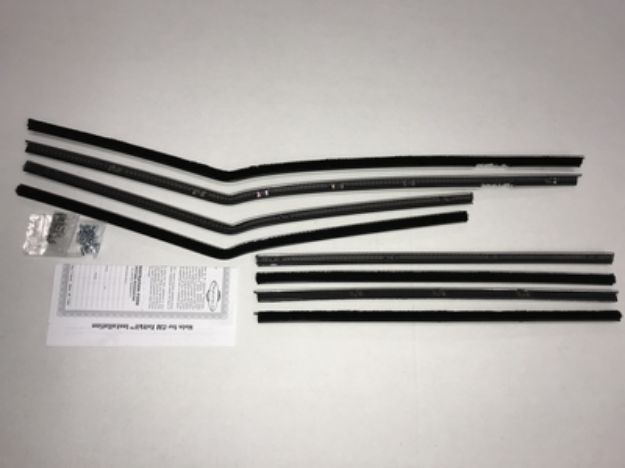 Picture of 1958 Biscayne & Delray 4 Door Sedan Authentic Window Felts Whiskers Kit (8pcs)