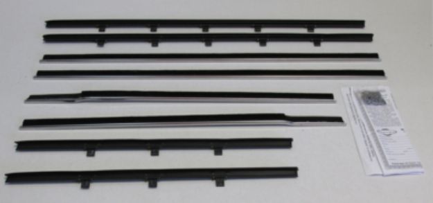 Picture of 1959-60 Bel Air 4 Door Sedan Authentic Window Felts Whiskers Kit (8pcs)