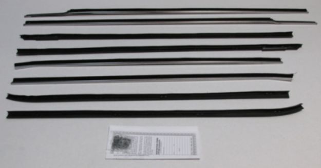 Picture of 1961 Impala 2 Door Hardtop Authentic Window Felts Whiskers Kit (8pcs)