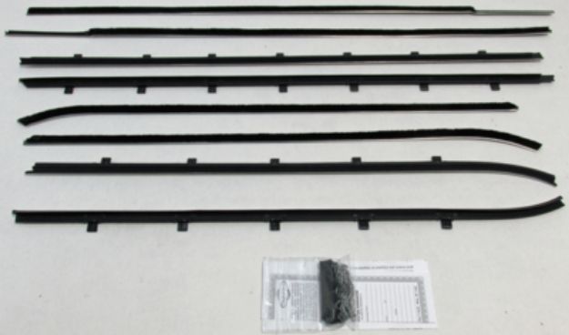 Picture of 1961-62 Bel Air 2 Door Hardtop Authentic Window Felts Whiskers Kit (8pcs)