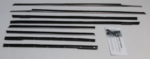 Picture of 1962 Impala 2 Door Hardtop Authentic Window Felts Whiskers Kit (8pcs)