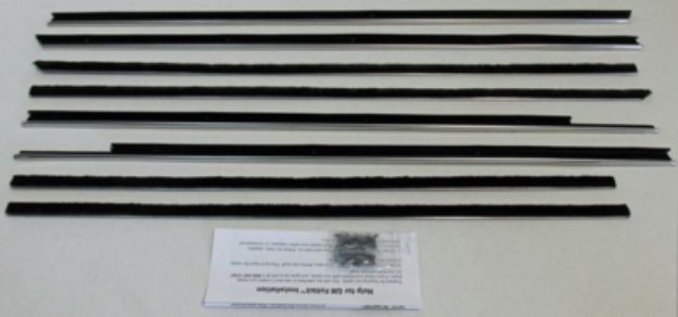 Picture of 1959-60 Impala 2 Door Hardtop Replacement Window Felts Whiskers Kit (8pcs)