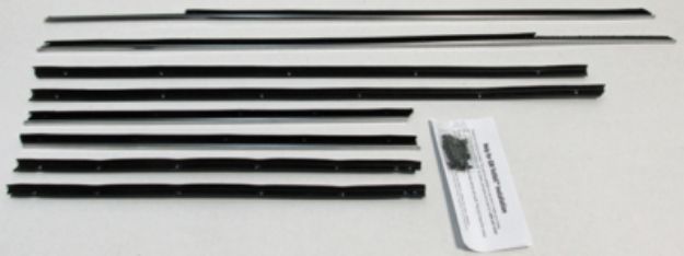 Picture of 1963-64 Impala 2 Door Hardtop Replacement Window Felts Whiskers Kit (8pcs)
