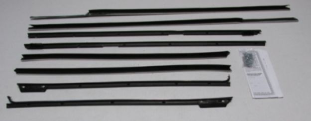 Picture of 1966 Impala 2 Door Hardtop Authentic Window Felts Whiskers Kit (8pcs)