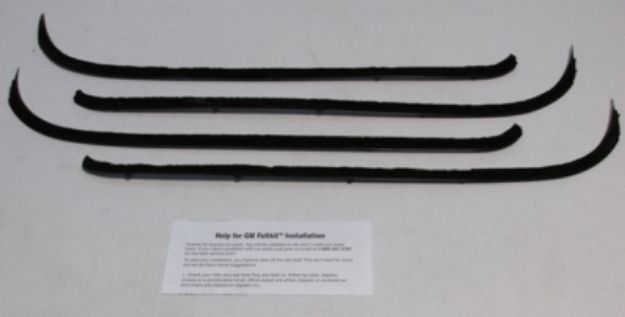 Picture of 1955-59 G.M. Truck Authentic Window Felts Whiskers Kit With No Vent Window (4pcs)