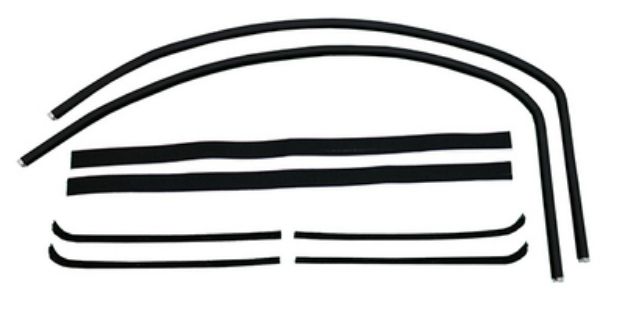 Picture of 1955-59 G.M. Truck Superkit Authentic Window Felts Whiskers Kit, Division Bars, & Upper Channels (8pcs)