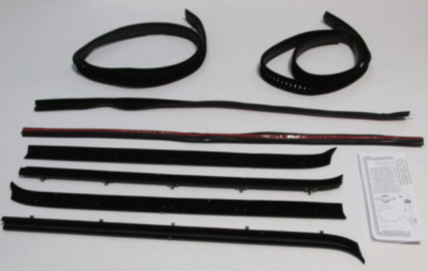 Picture of 1973-80 G.M. C-10 Truck Superkit Authentic Window Felts Whiskers Kit (8pcs)