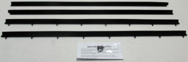 Picture of 1975-79 Nova 2 Door Sedan Replacement Window Felts Whiskers Kit (4pcs)