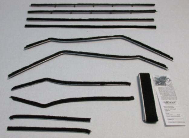 Picture of 1958 Super Chief 2 Door Hardtop Sport Coupe Authentic Window Felts Whiskers Kit (10pcs)