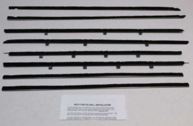 Picture of 1959-60 Bonneville 2 Door Hardtop Authentic Window Felts Whiskers Kit (8pcs)
