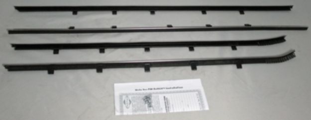 Picture of 1961 Bonneville 2 Door Bubbletop Outers Only Authentic Window Felts Whiskers Kit