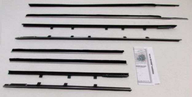 Picture of 1962-64 1962 Grand Prix & 1962-64 Bonneville, Catalina, & Ventura Authentic Window Felts Whiskers Kit (8pcs)