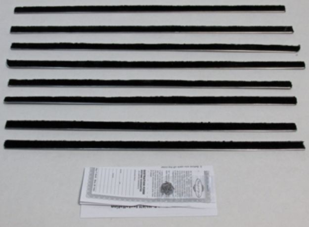 Picture of 1963-65 Fairlane 2 Door Hardtop Authentic Window Felts Whiskers Kit (8PCS)