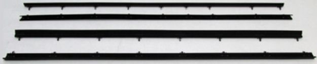 Picture of 1978-83 Fairmont 2 Door Fastback With Passenger Sail Mirror Authentic Window Felts Whiskers Kit (4pcs)