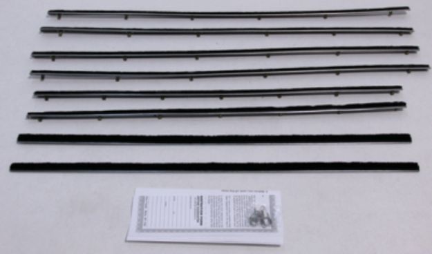 Picture of 1960-63 Falcon Tudor Sedan Authentic Window Felts Whiskers Kit (8pcs)